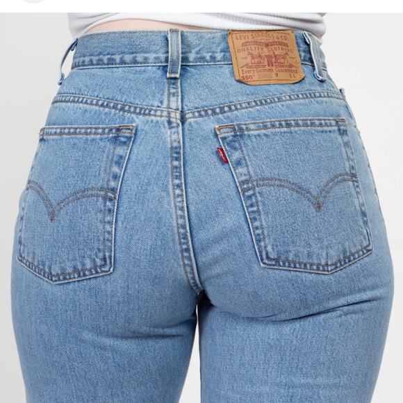 Vintage Levi’s 550 Made In The USA Relaxed Fit Tapered Leg Classic Mom Jeans - Picture 1 of 10